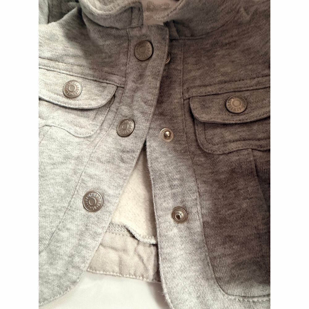 Gymboree Mickey Mouse Jacket Grey Gray Infant Toddler 6-12 Mths Custom Design - Picture 2 of 11